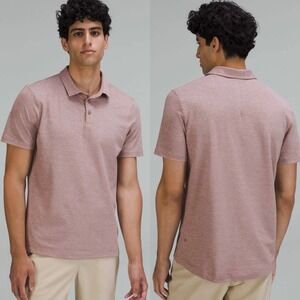 Lululemon Evolution Short Sleeve Polo Shirt Mens Size Large Golf Tennis Top L
